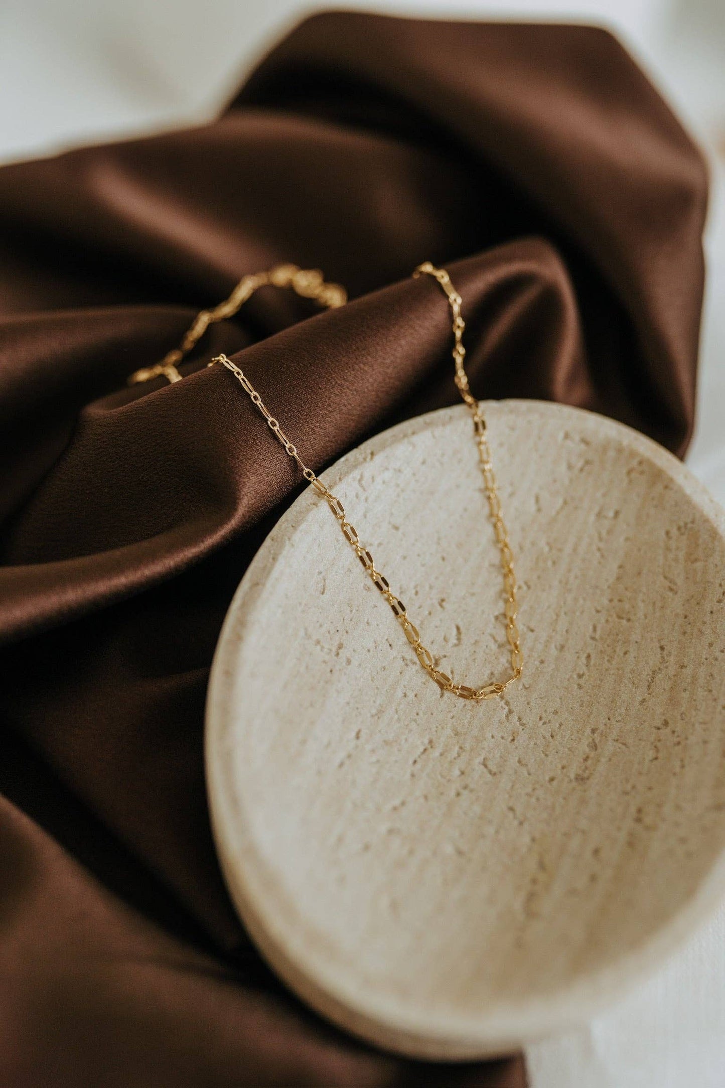 Honey Chain Necklace 18k Gold Filled 2.3mm