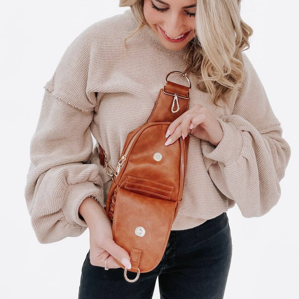 Waverly Woven Sling Bag (Free Strap Extender!)