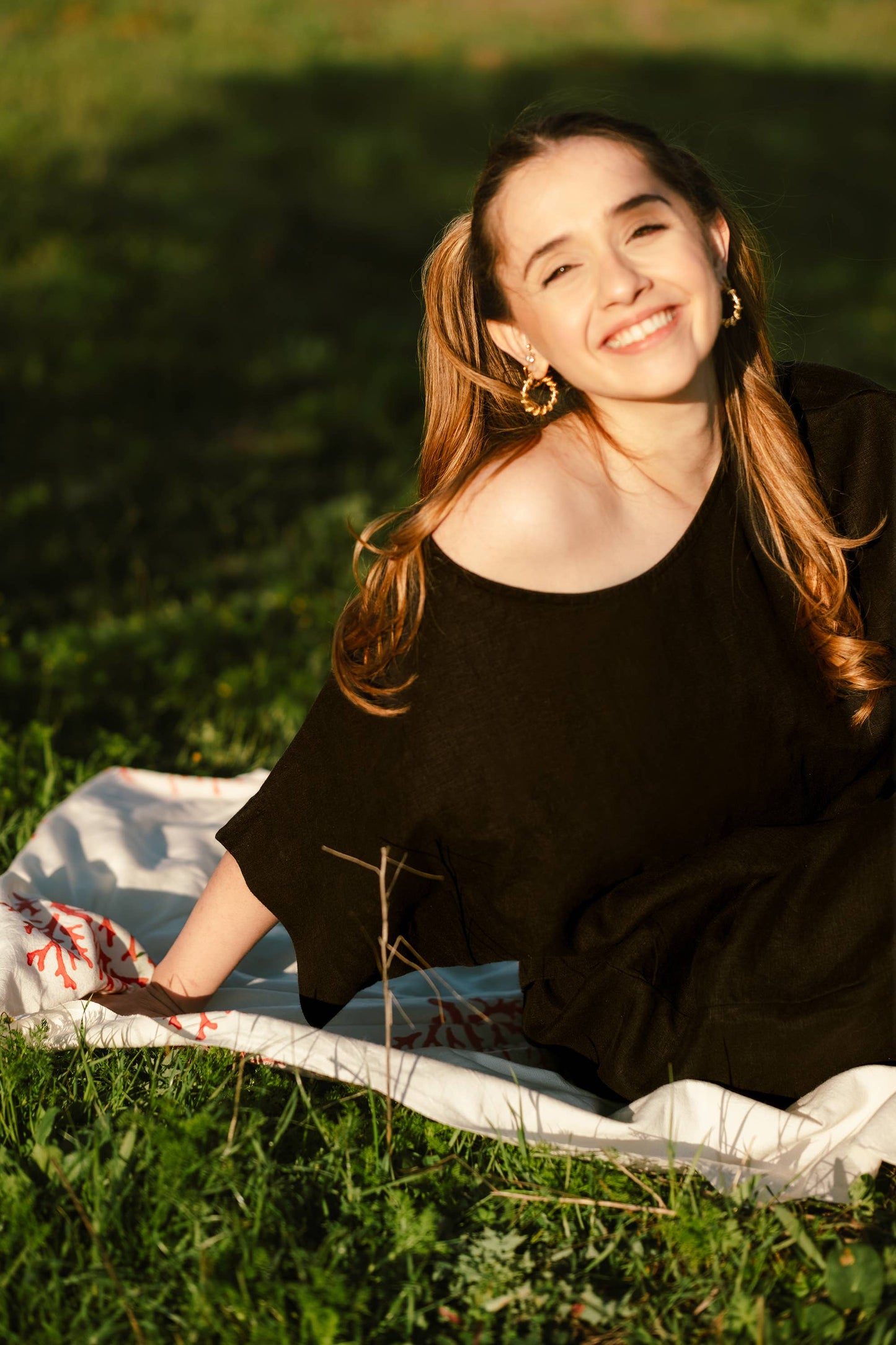 Pure Linen Beige Top