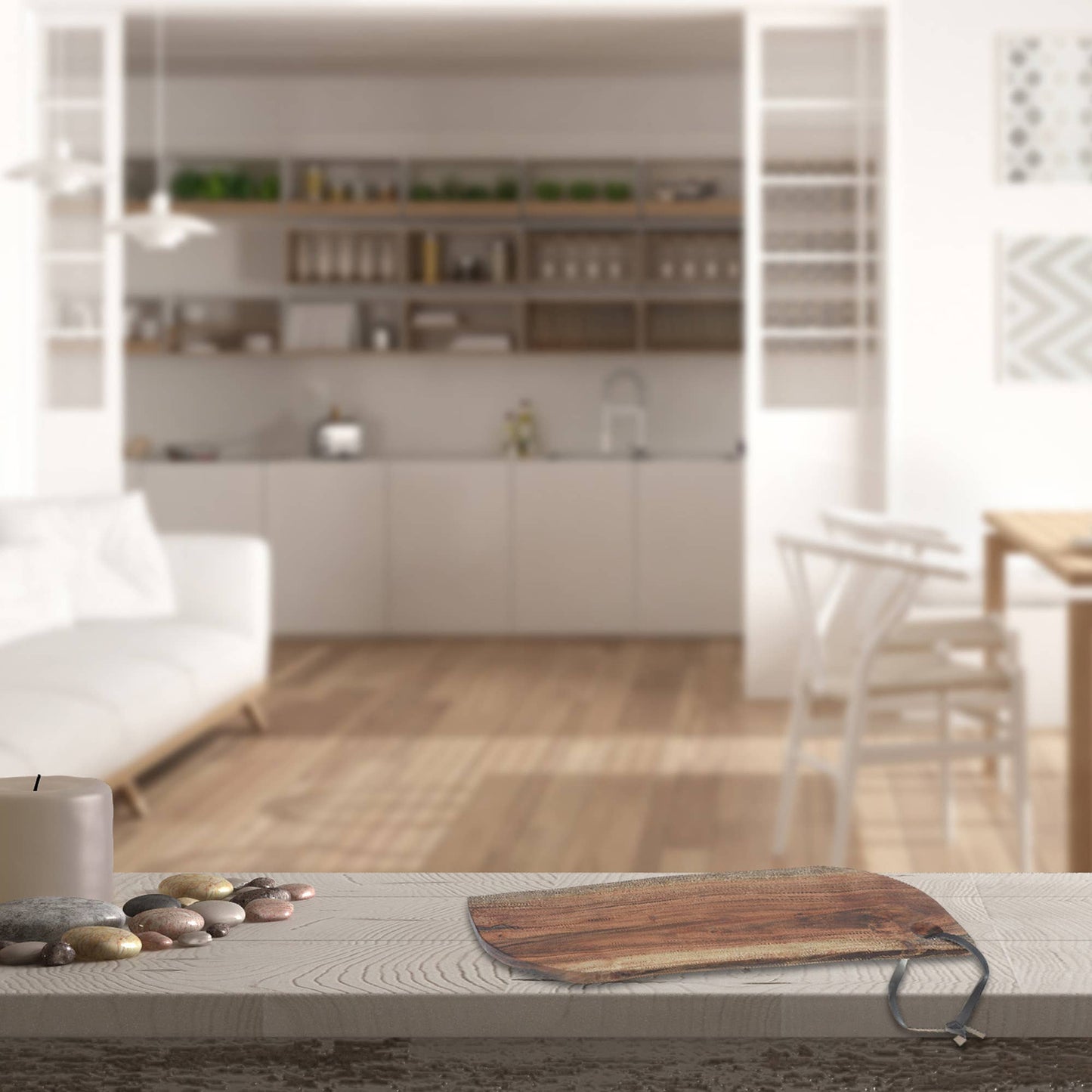 Acacia Wooden Live Edge Organic Shaped Serving Board