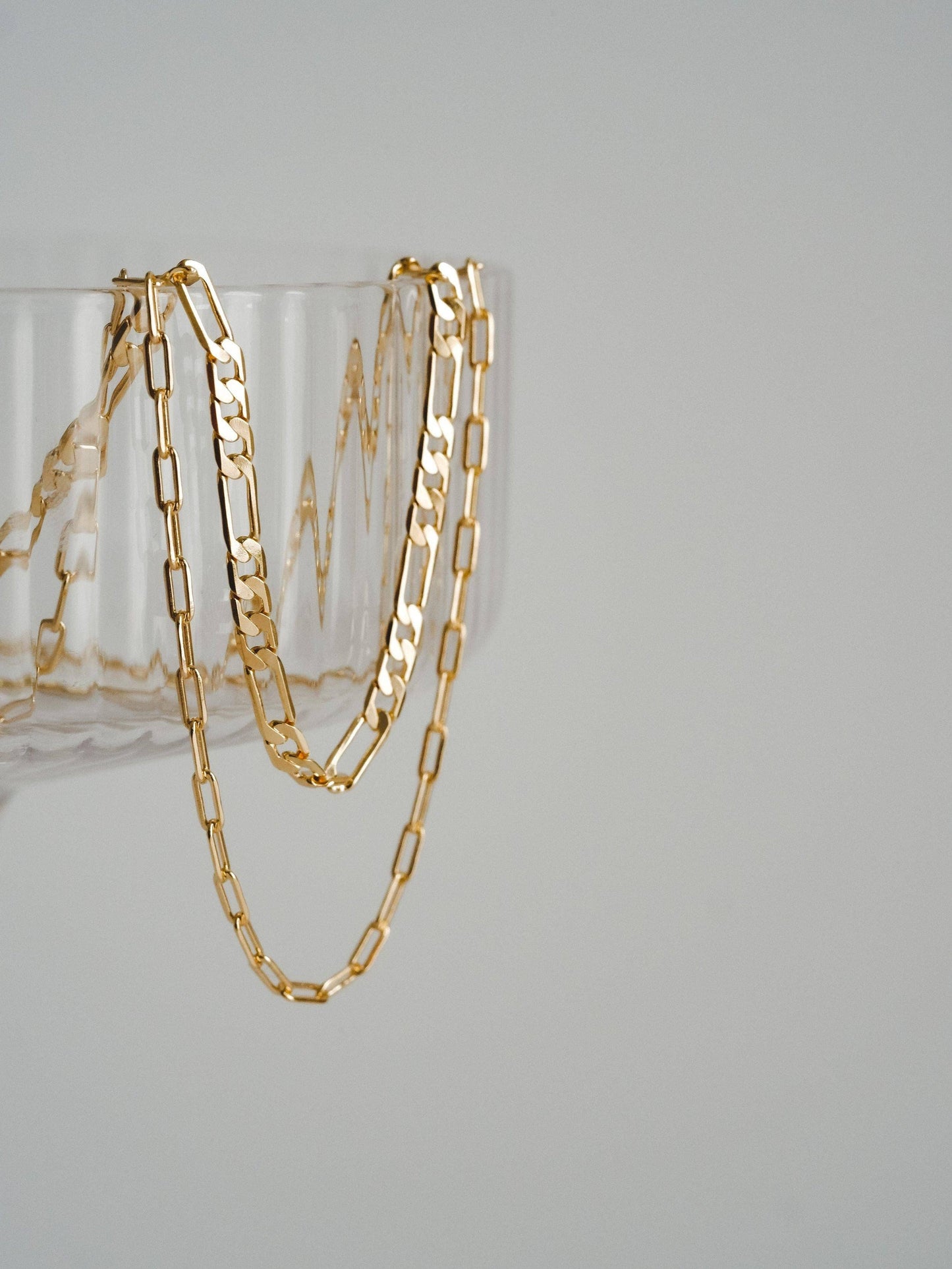 Petite Paperclip Necklace - Gold