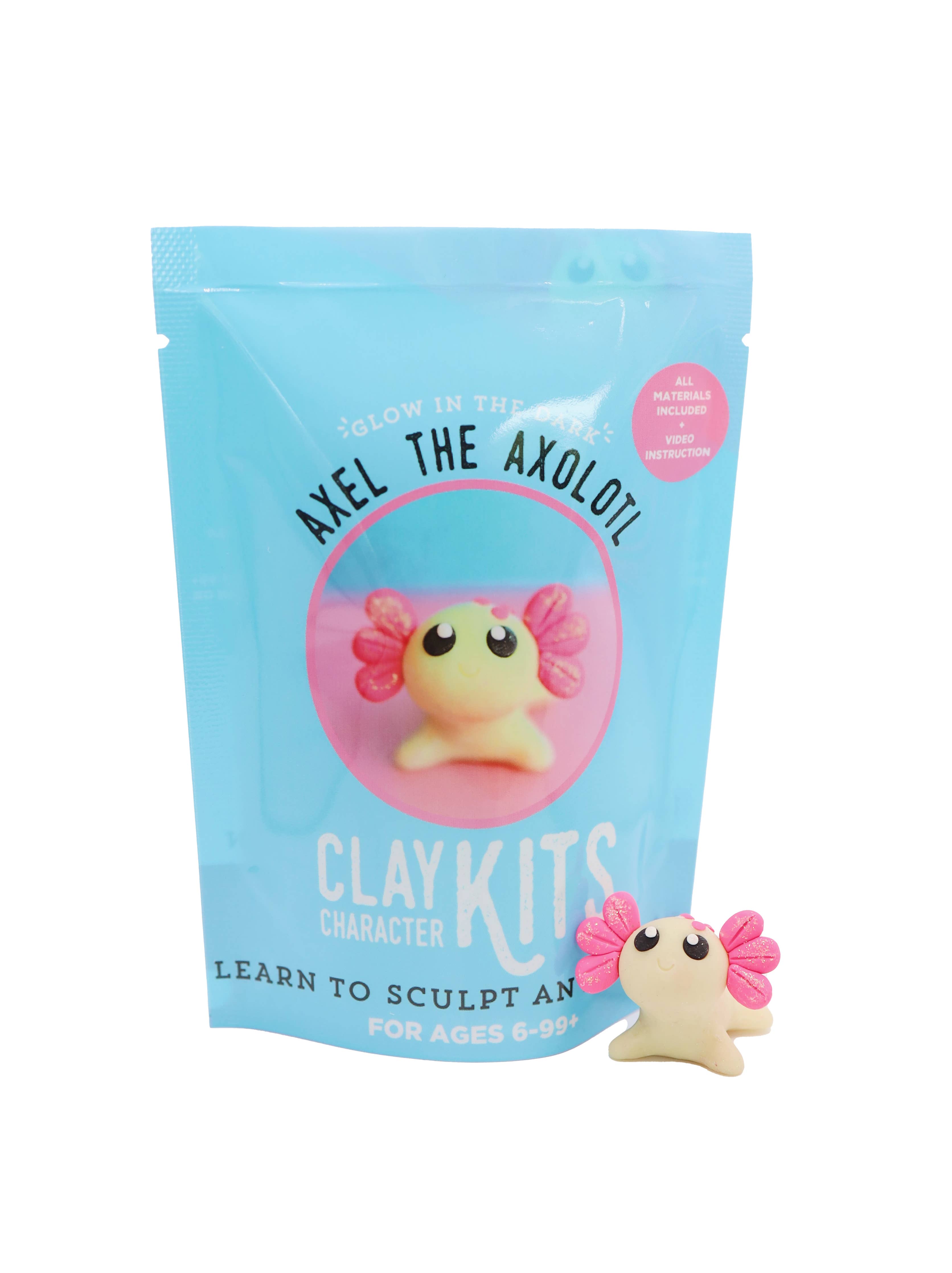 Axel the Axolotl DIY Polymer Clay Kit - Arts & Craft Kit – The County ...