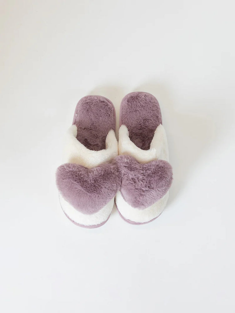 Lyla & Luxe Printed Sherpa Slides