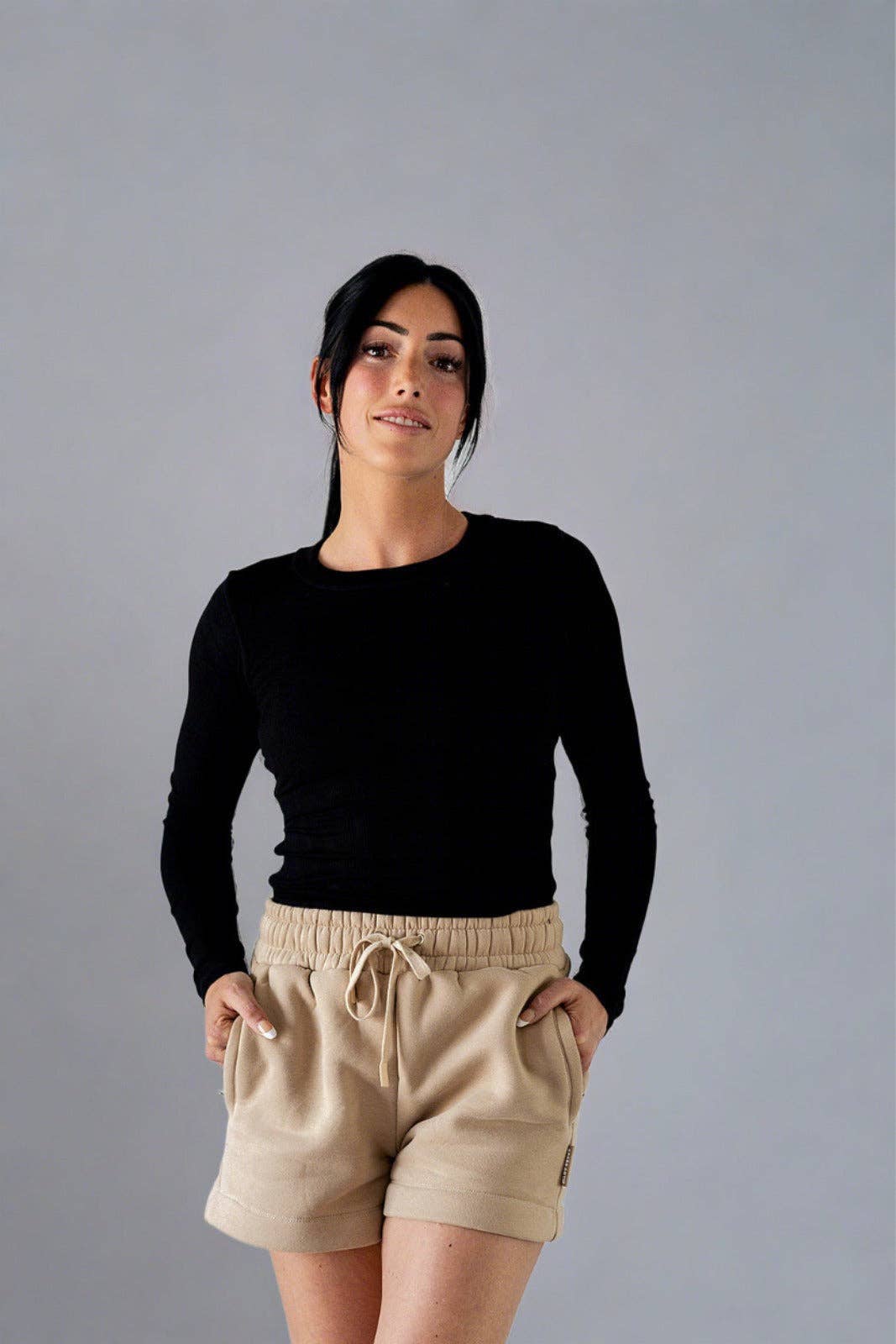 Essential Ribbed Long Sleeve — Black