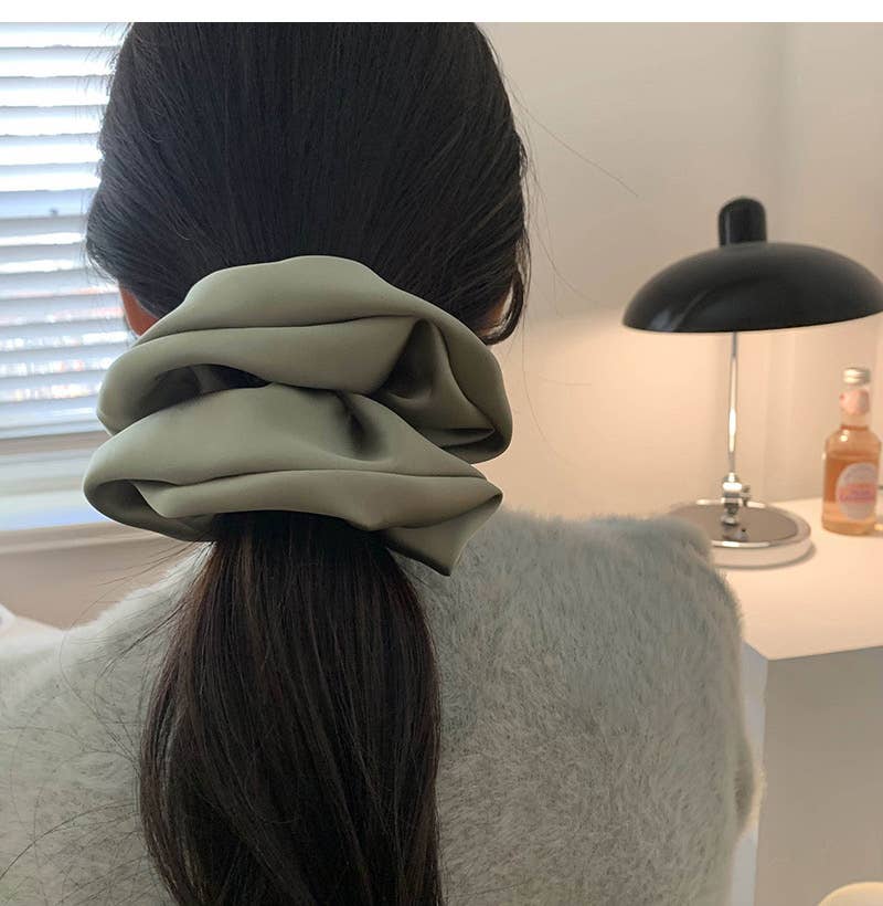 Oversized Satin Scrunchie - Soft Silk Hair Tie for Women