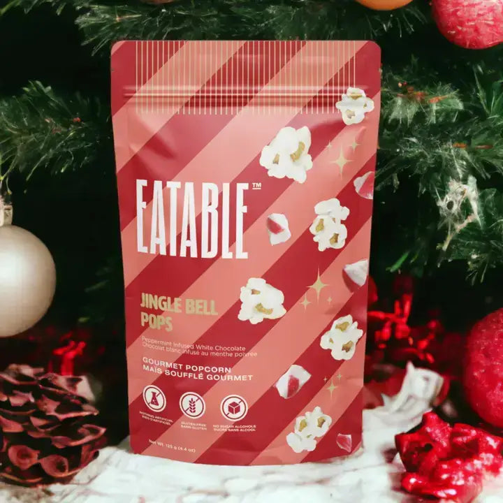 Jingle Bell Pops ✨ White Chocolate Christmas Popcorn