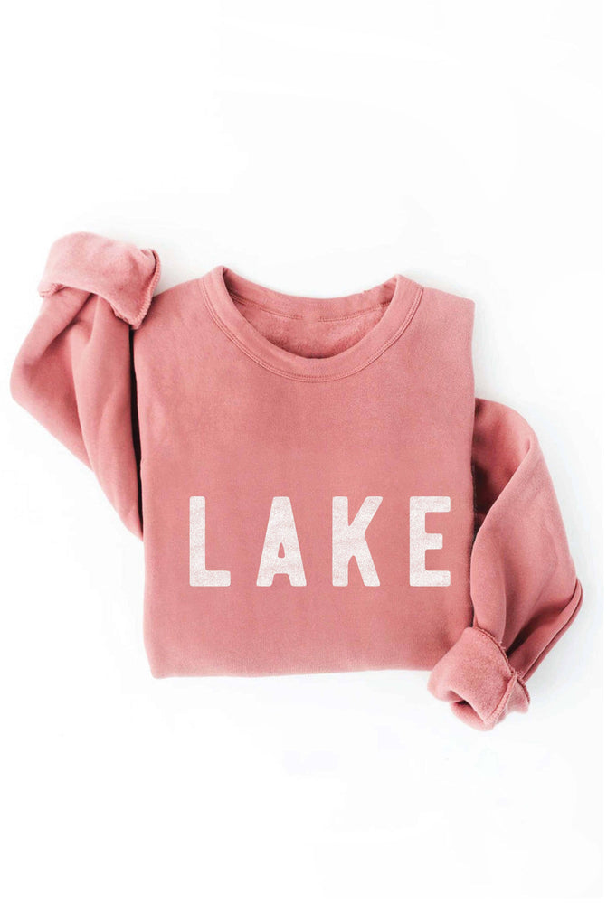 LAKE Graphic Sweatshirt: BLACK