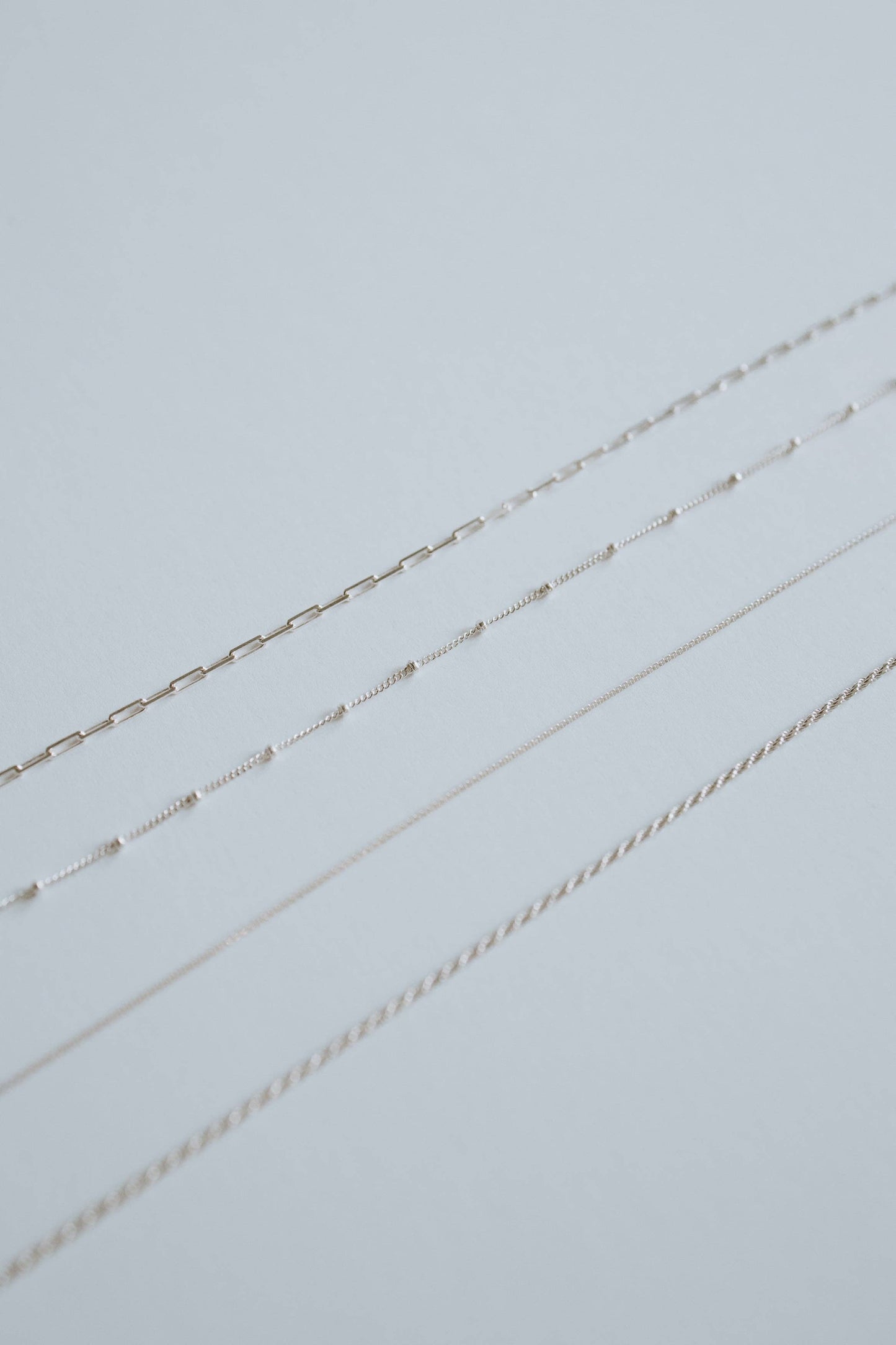 Petite Paperclip Necklace - Sterling Silver