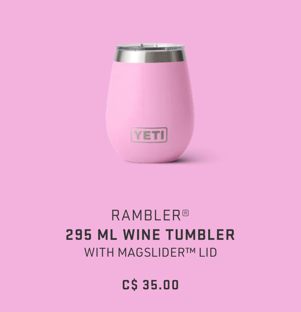 YETI 10oz Rambler Tumbler in Bimini Pink Yeti