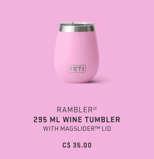 power pink 295 ml wine tumbler