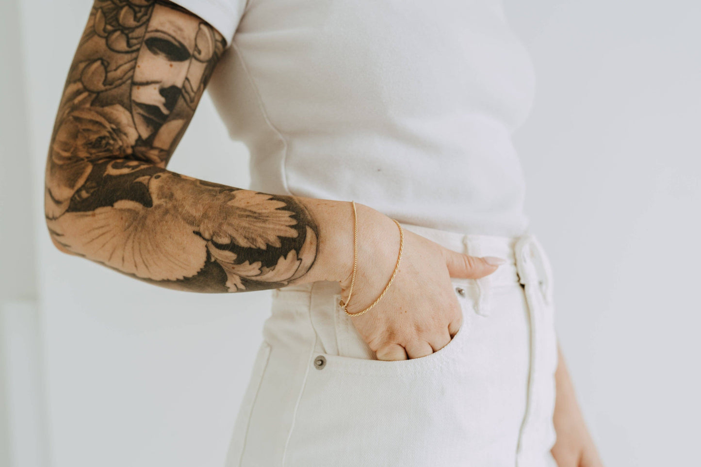 18k Fine Rope Chain Bracelet