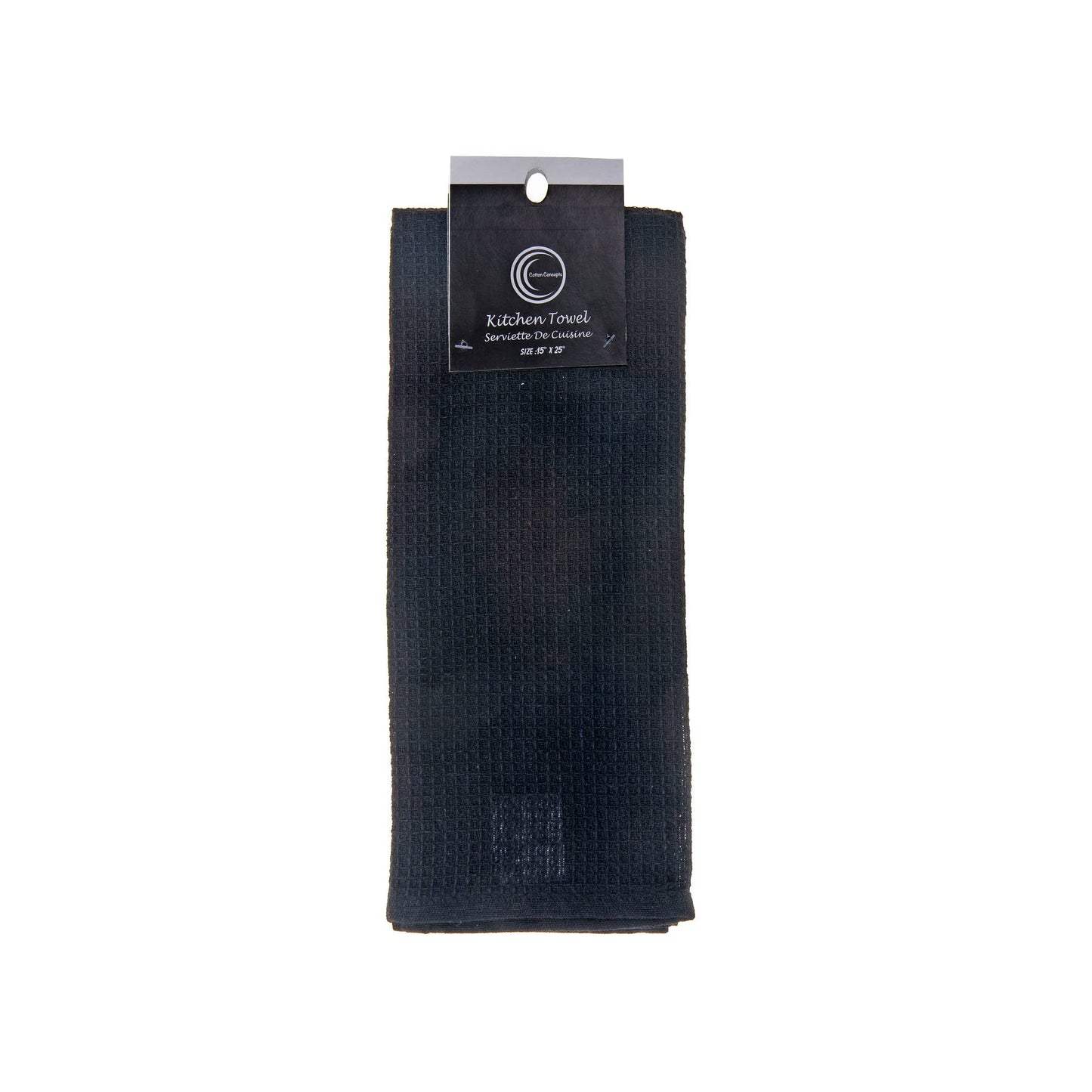 Waffle Kitchen Towel Black