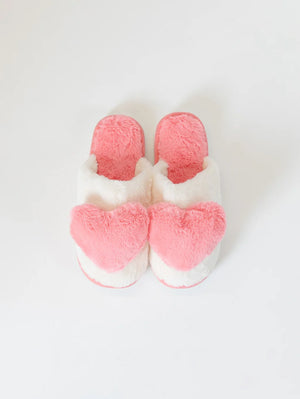 Lyla & Luxe Printed Sherpa Slides