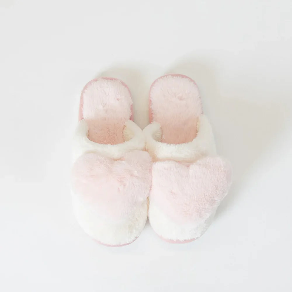 Lyla & Luxe Printed Sherpa Slides