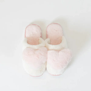 Lyla & Luxe Printed Sherpa Slides