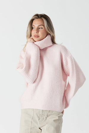 Lyla + Luxe Ribbed Turtleneck Sweater