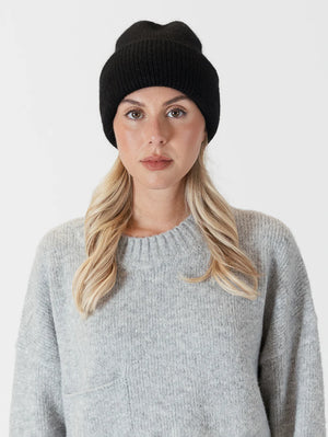 Black hat soft winter toque , Lyla & Lux Canadian brand, ethical fair trade The County Emporium 