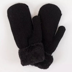 Lyla + Luxe Sherpa-Lined Mittens