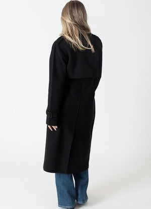 Lyla + Luxe Preston Knit Trench Coat