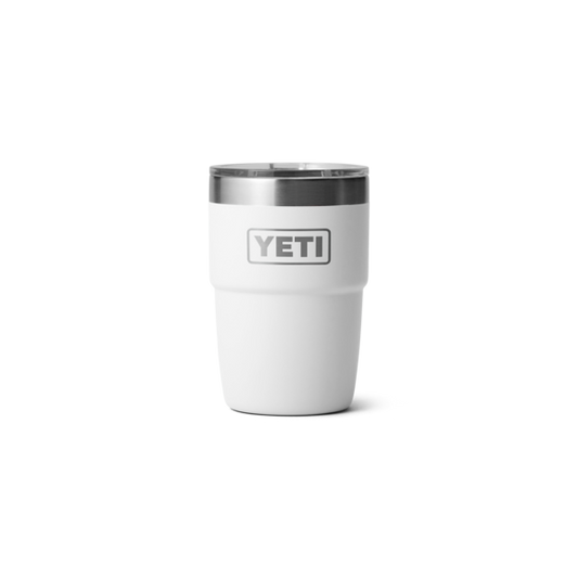 Yeti 8 oz insulated stackable mug white 