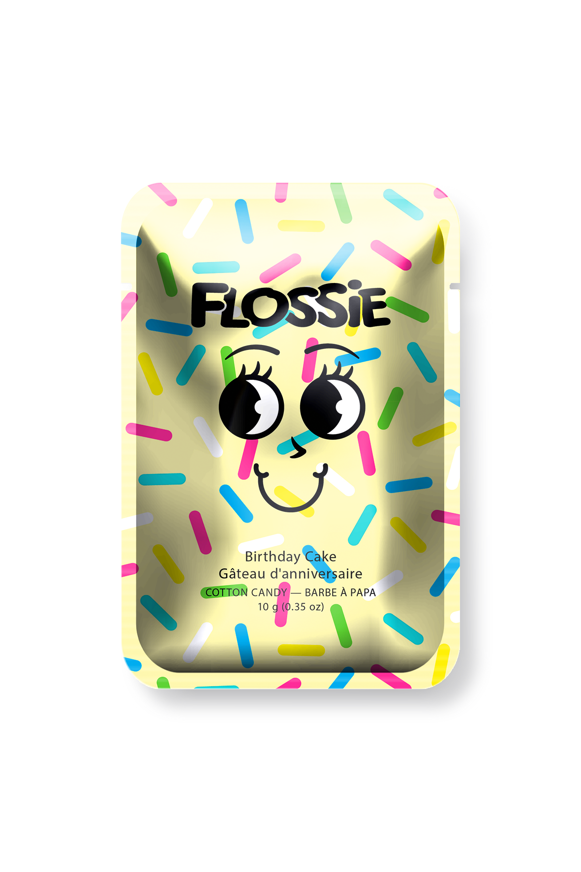 Flossie Birthday Cake Cotton Candy – Party Favour, Vegan, Made in Canada
