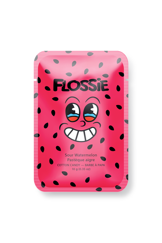 Flossie Sour Watermelon Cotton Candy – Vegan, Gluten-Free, Made in Canada