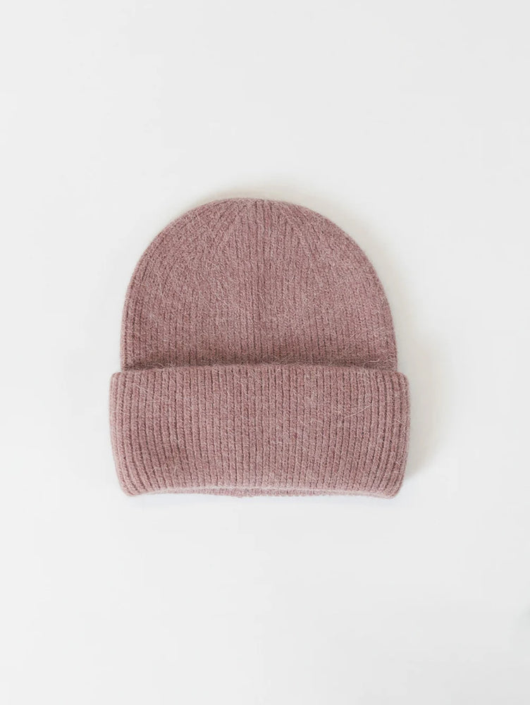 Rose purple hat, soft winter toque , Lyla & Lux Canadian brand, ethical fair trade The County Emporium 