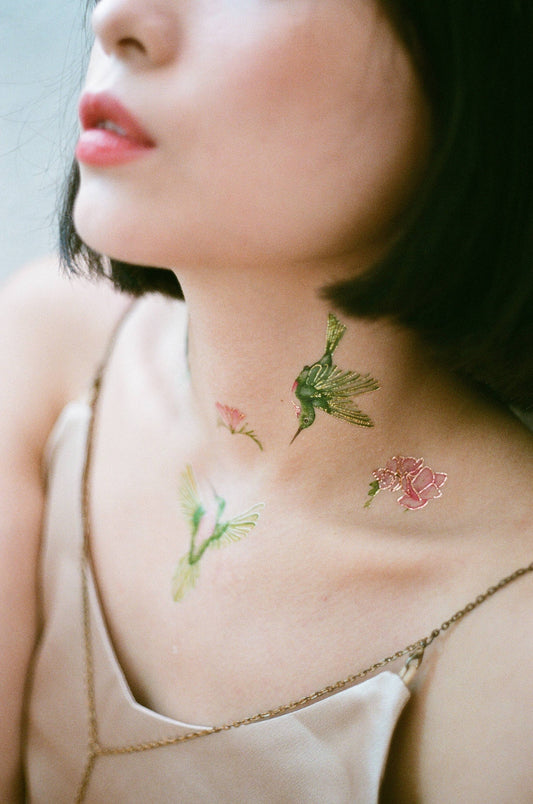 Hummingbird Temporary Tattoos Stickers