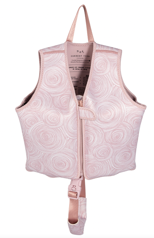 Swim Vests: Small (1-3Y) / Line Rose