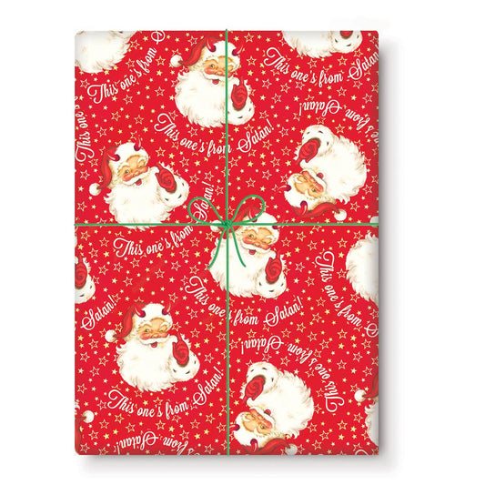 This One's From Satan! Gift Wrapping Paper (Single Sheet)