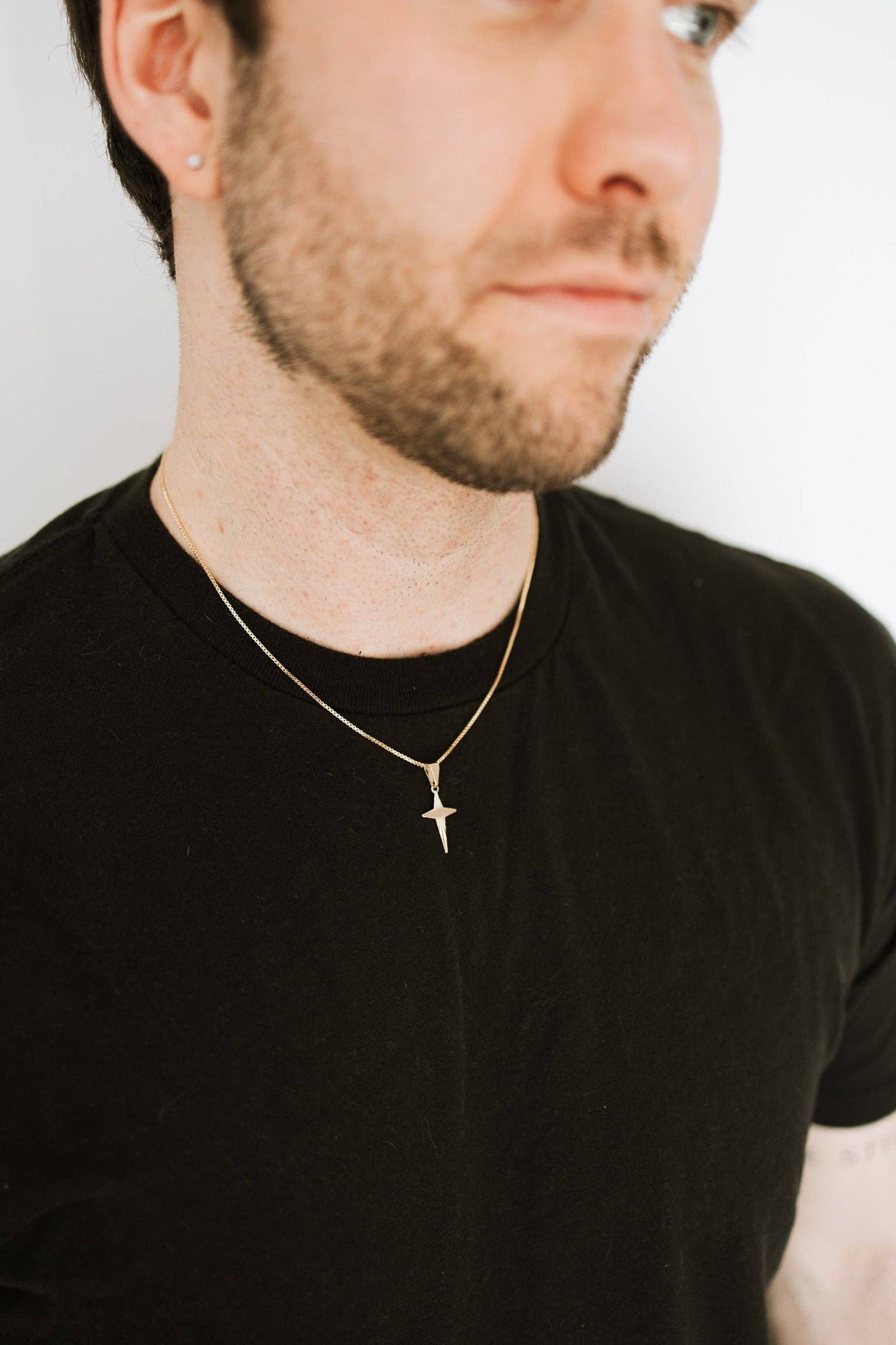 Mens Trinity Cross Necklace