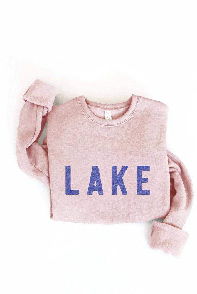 LAKE Graphic Sweatshirt: BLACK