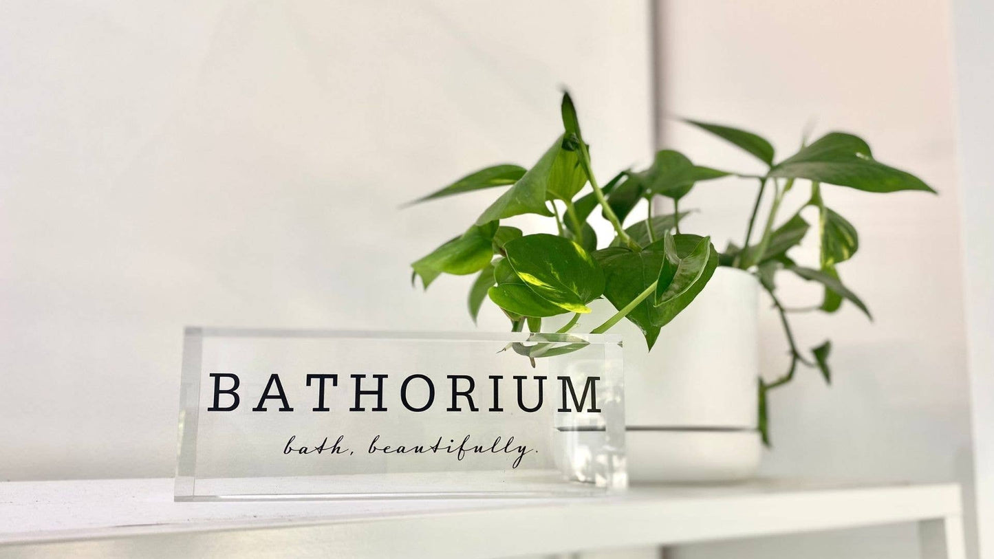 Bathorium Acrylic Shelf Block