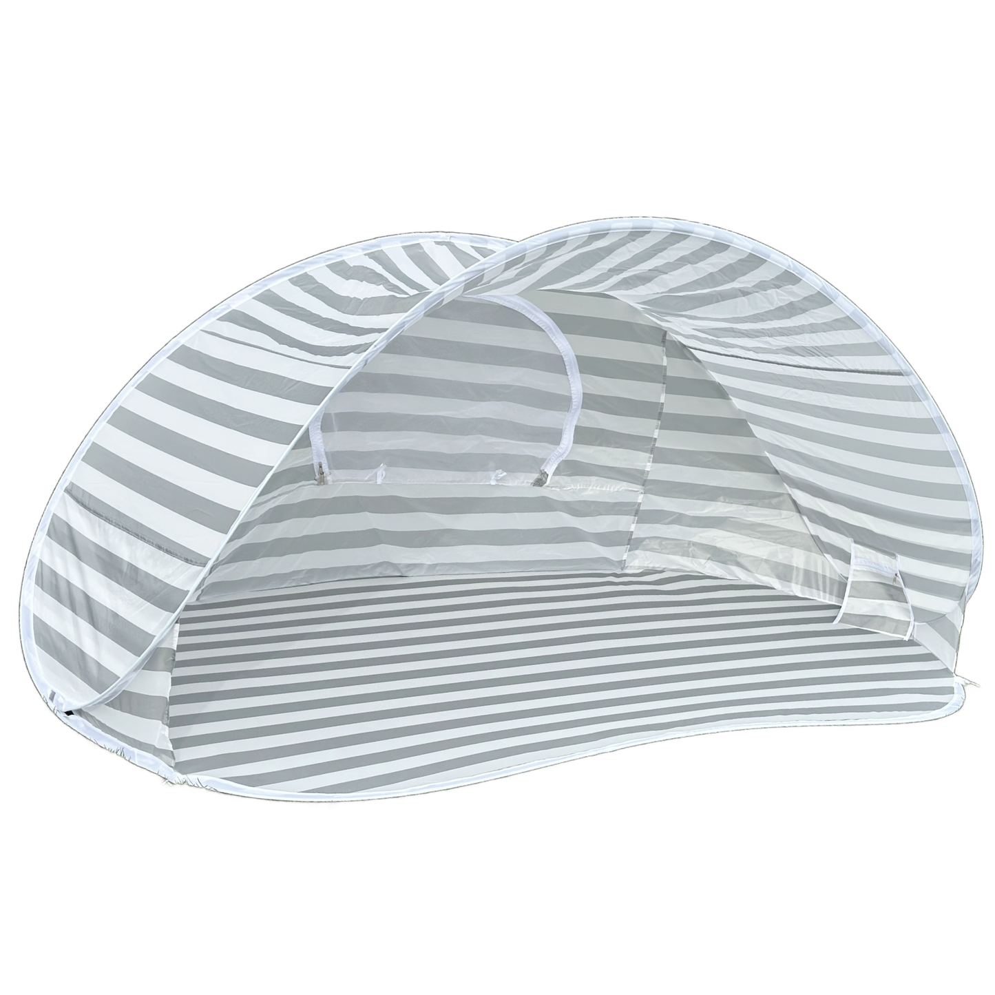 Oversized Beach Pop up Tent Sage Stripes