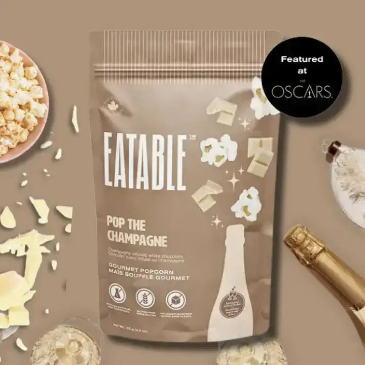 Pop the Champagne 🍾 Gourmet White Chocolate Popcorn
