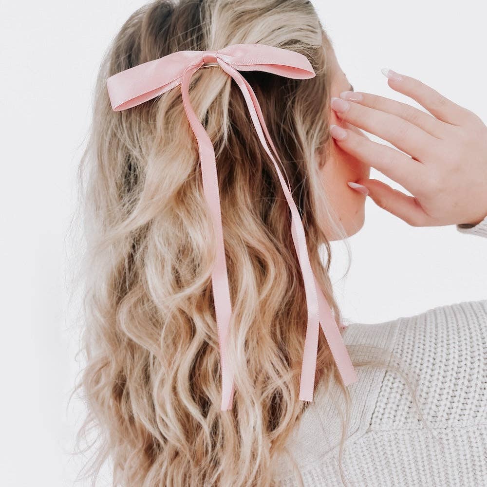 Dahlia Dainty Hair Bow Clip