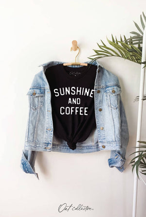 SUNSHINE AND COFFEE Graphic T-Shirt : VINTAGE WHITE / S