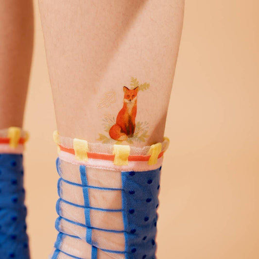 Mr Fox Temporary Tattoos Stickers