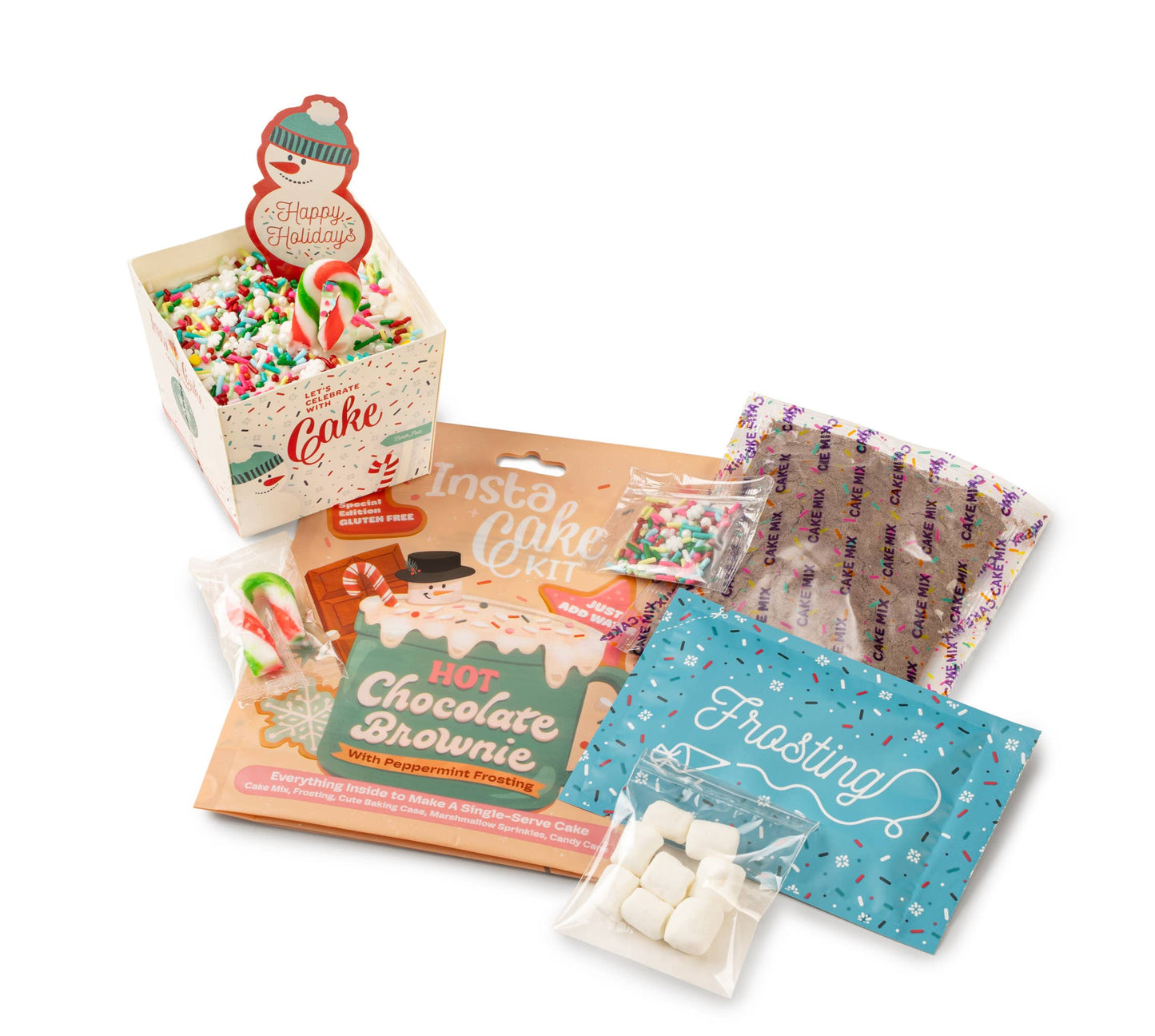 *Gluten Free Brownie Cake Kit w/ Peppermint Frosting