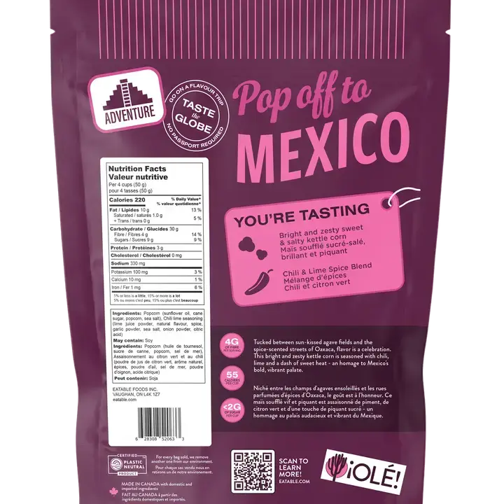 Popped Culture 🌎 Sweet Chili Heat Popcorn (Vegan)