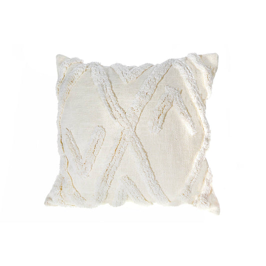 Slub Cotton Ivory Cushion Arrow Vacuum Packed