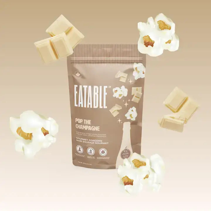 Pop the Champagne 🍾 Gourmet White Chocolate Popcorn