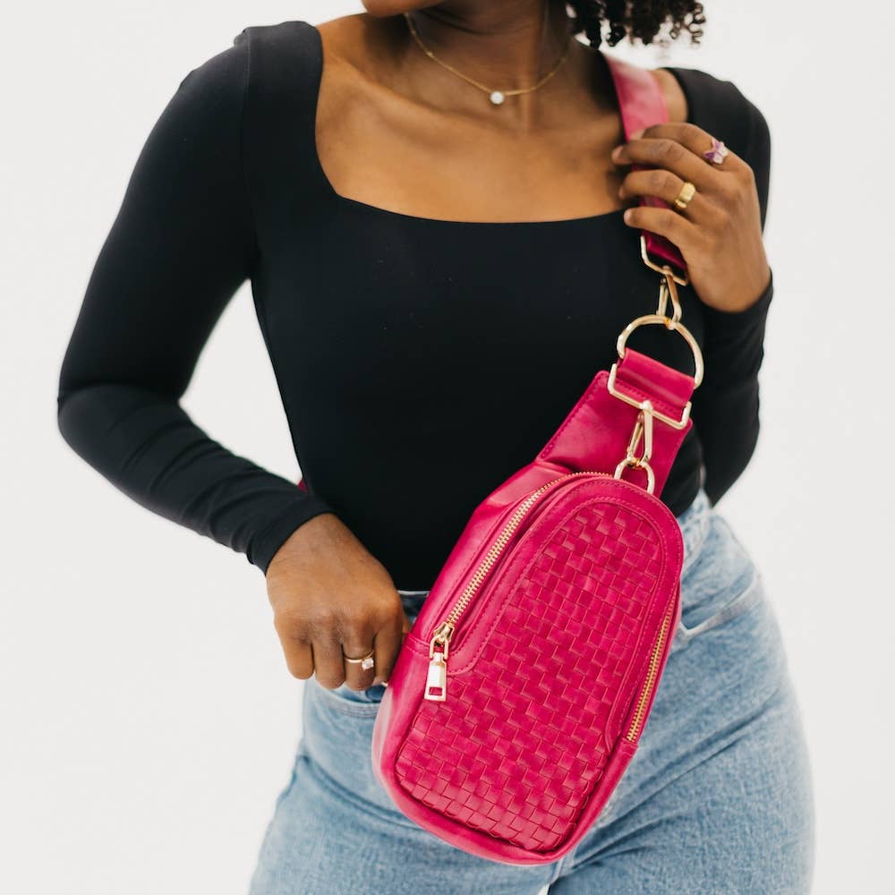 Waverly Woven Sling Bag (Free Strap Extender!)