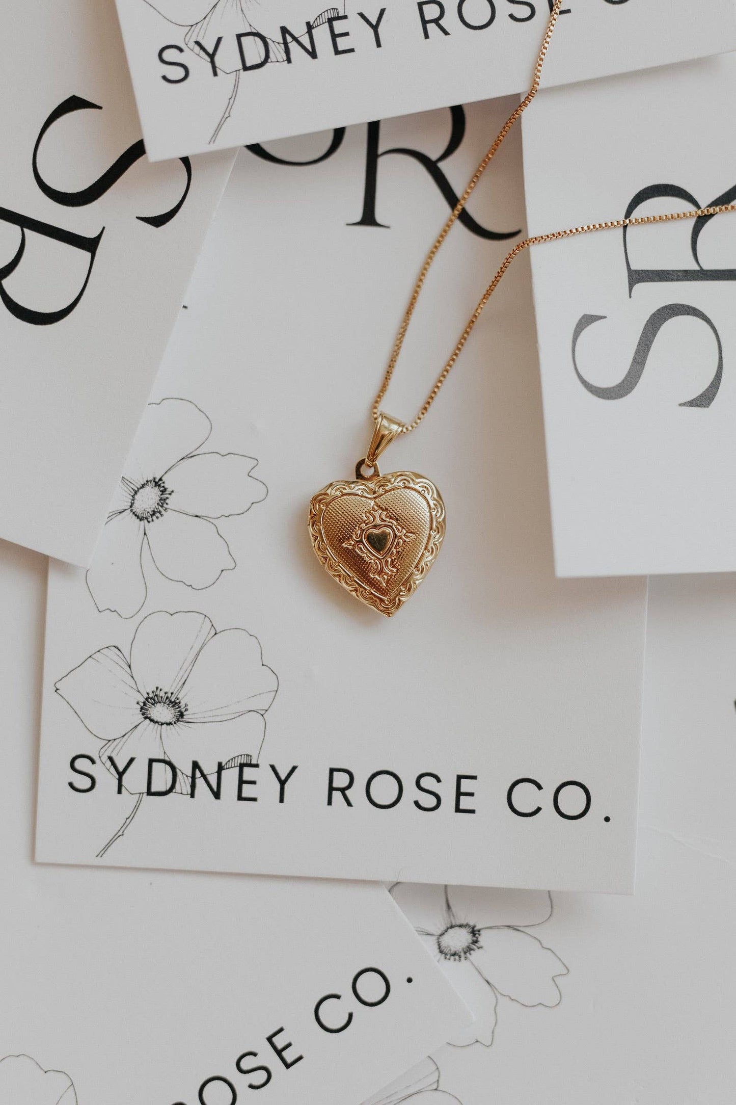 Vintage Heart Locket Necklace