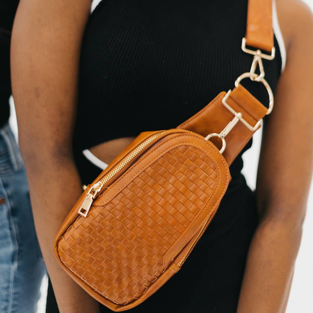 Waverly Woven Sling Bag (Free Strap Extender!)