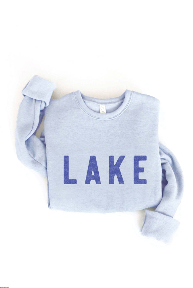 LAKE Graphic Sweatshirt: BLACK