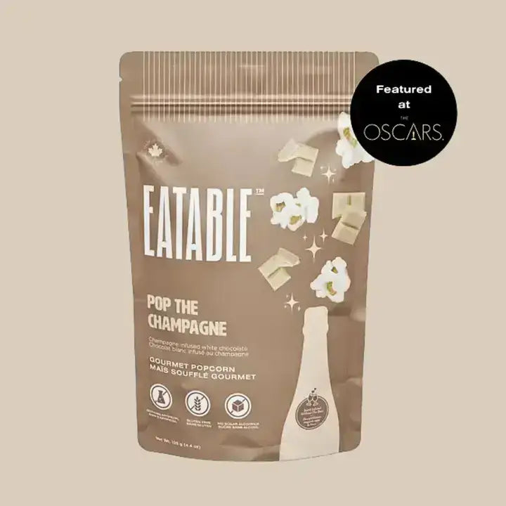 Pop the Champagne 🍾 Gourmet White Chocolate Popcorn