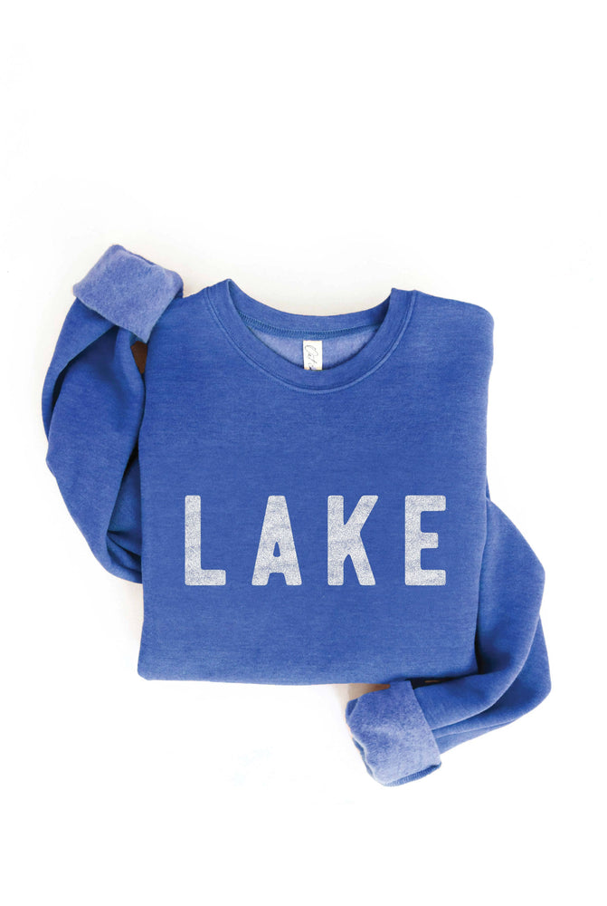 LAKE Graphic Sweatshirt: BLACK