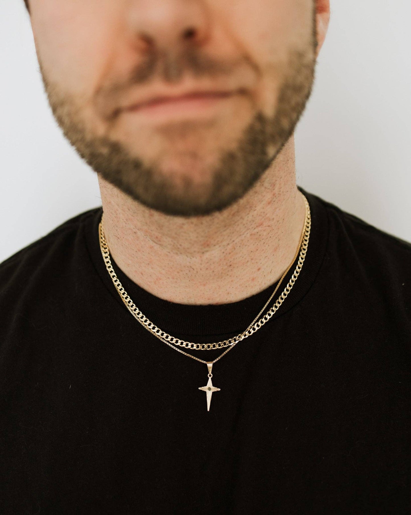 Mens Trinity Cross Necklace