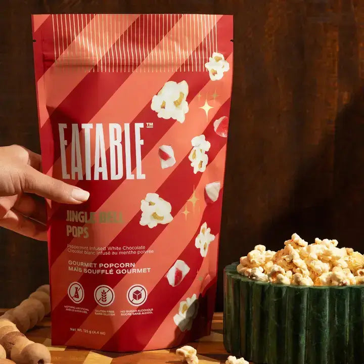 Jingle Bell Pops ✨ White Chocolate Christmas Popcorn